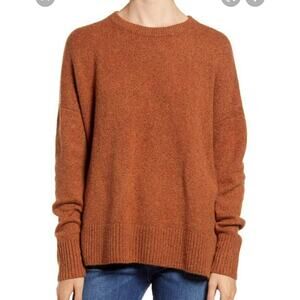 TREASURE & BOND‎ Crew Neck Pullover in Rust Leather Size XS NEW